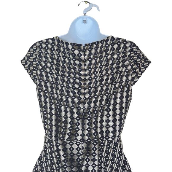 Anthropologie Maeve Dress Womens Size 0 Black & White Fit And Flare - Picture 7 of 14